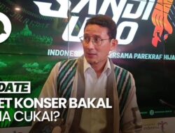 Respons Sandiaga Soal Tiket Pertunjukan Musik Bakal Kena Cukai