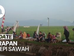 Nikmatnya Sarapan Di Tepi Sawah Didalam Pemandangan Perbukitan