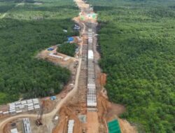 WSBP Pasok Beton Proyek Jalan Tol IKN Segmen Jembatan Pulau Balang 5B