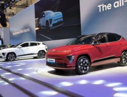 Tampang Kendaraan Hyundai Kona Electric Bersama Sebab Itu Taksi Listrik Ke IKN