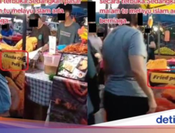 Wanita Muslim Ketidak Setujuan Banyak yang Jualan Daging Babi Ke Pasar Malam